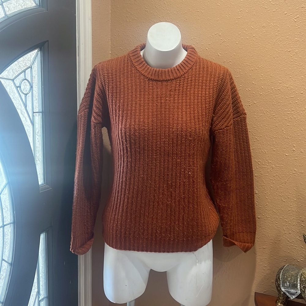 Callahan Orange Pullover Sweater - image 2